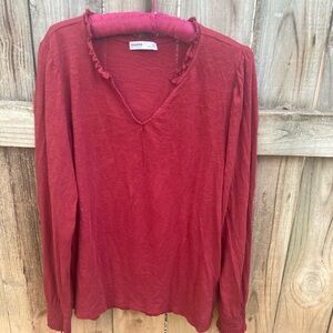 Sonoma cotton burgundy shirt